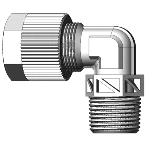 18037400 Male adaptor elbow union (NPT) Teesing Artikelgroep:  Serto Kniekoppelingen