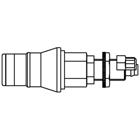 48830885 Snelkoppeling - Enkel Afsluitend - Schotbevestiging Snelkoppeling met enkelzijdige afsluiting gecodeerd - Rectukey. Het koppeling systeem is eenvoudig met een hand te bedienen De mechanische codering voorkomt 'verkeerde' aansluitingen en de kleurcodering maakt het ook visueel makkelijk herkenbaar welke koppeling bij welke nippel hoort, wanneer er meerdere snelkoppelingen aangesloten moeten worden.