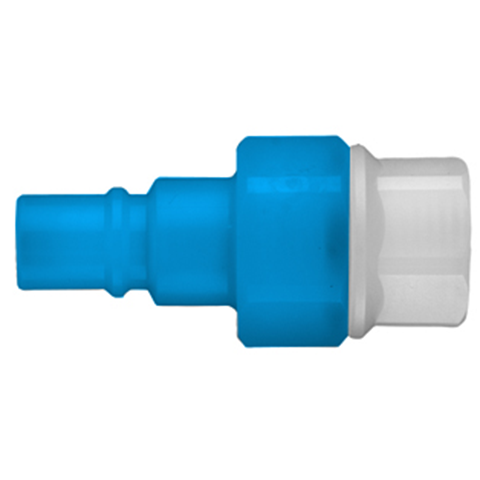 48980382 Nipple - Double Shut-off - Female Thread Double shut-off Nipple - coded systems/ Rectukey.  The mechanical coding of the coupling and plug offers a  guarantee for avoiding mix-ups between media when coupling, which is complemented by the color coding of the anodised sleeves. Double shut-off version available on request.