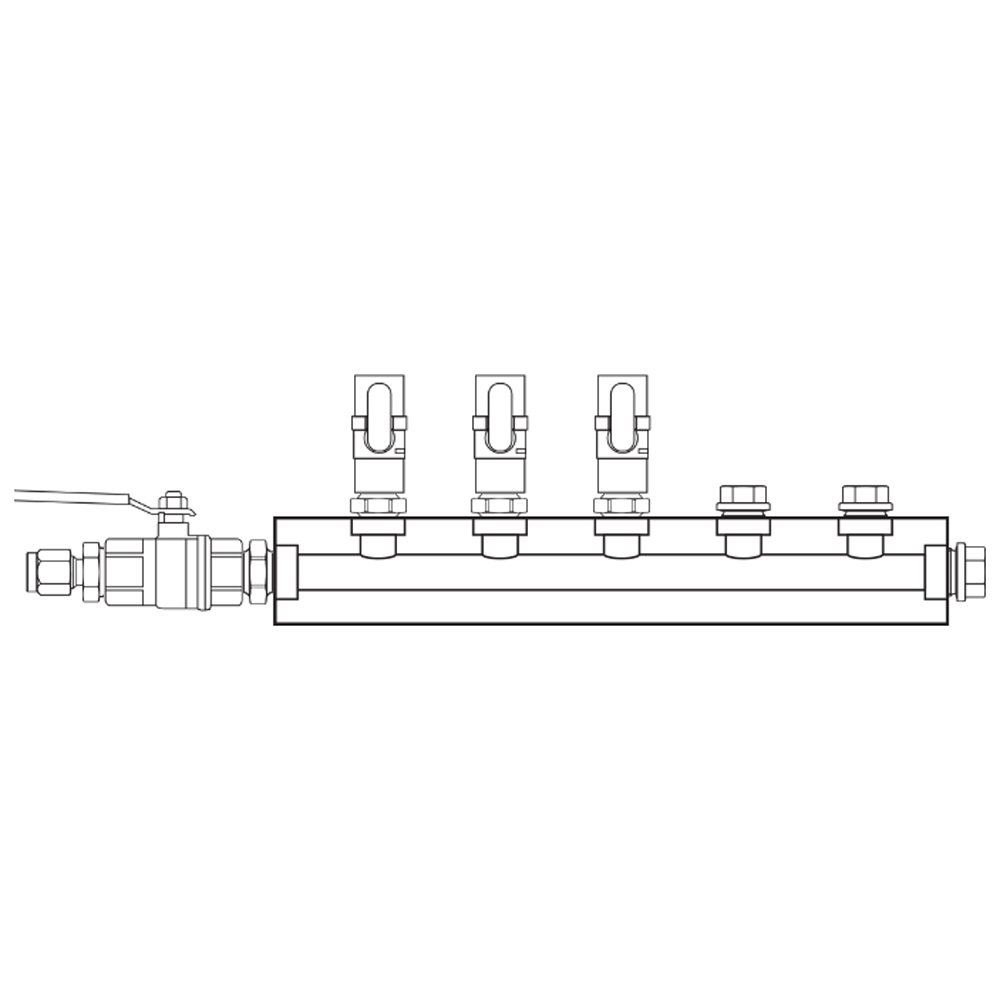 M1031041 Verdeelblokken Messing