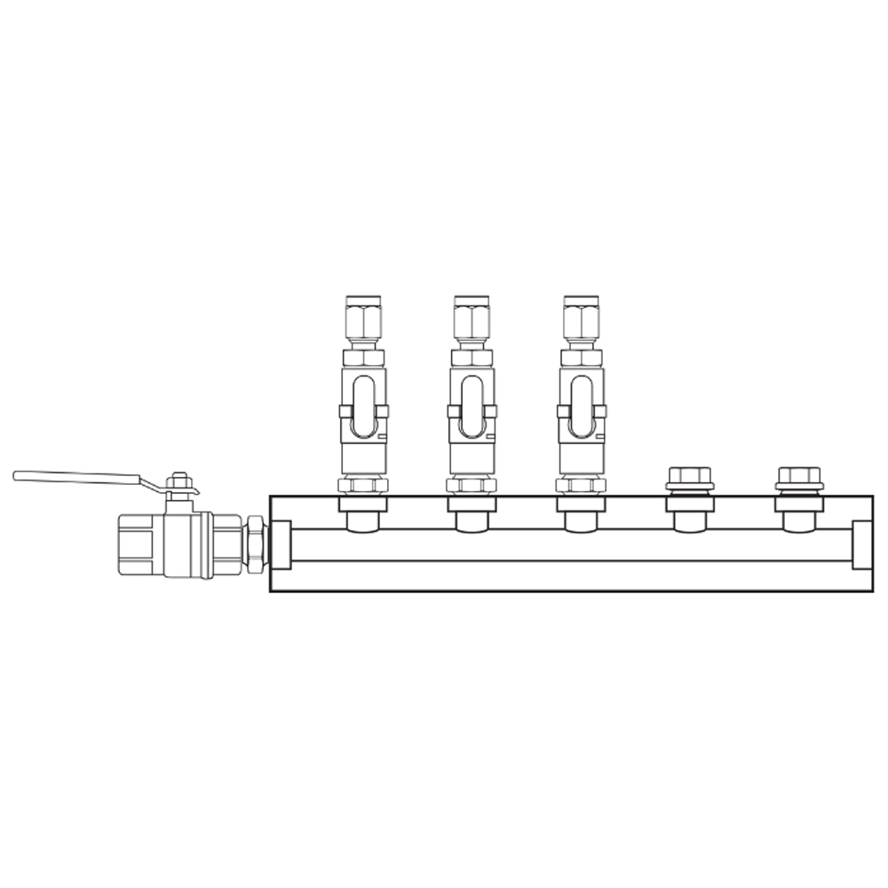 M1031110 Manifolds Brass