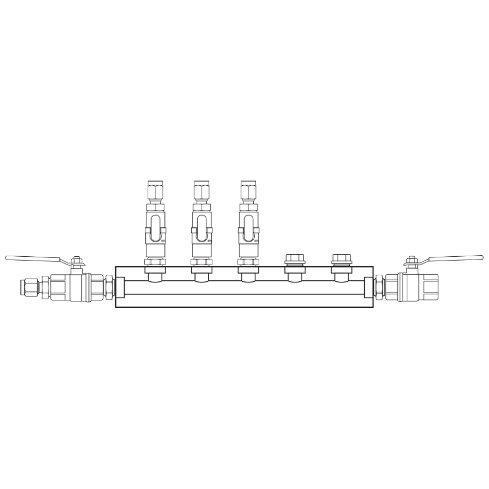 M1031122 Manifolds Brass