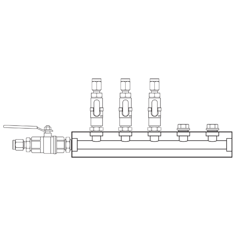 M1031130 Manifolds Brass