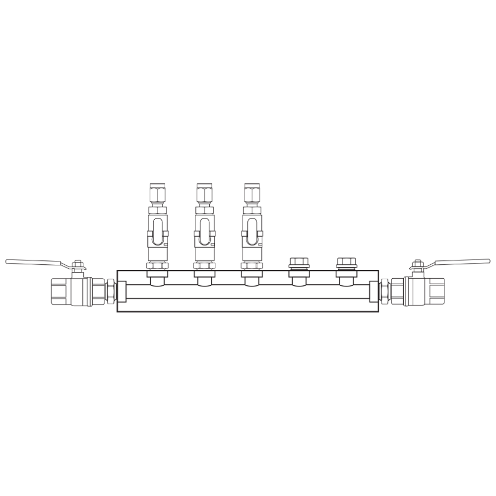 M1031312 Manifolds Brass