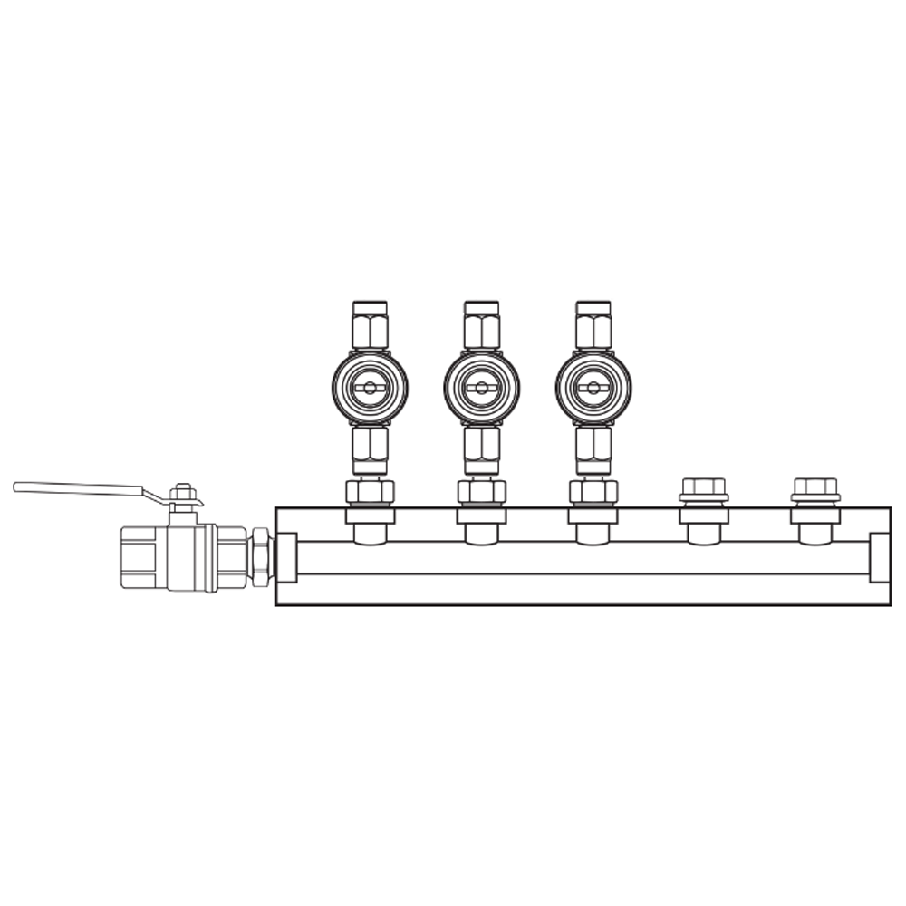 M1032010 Manifolds Brass