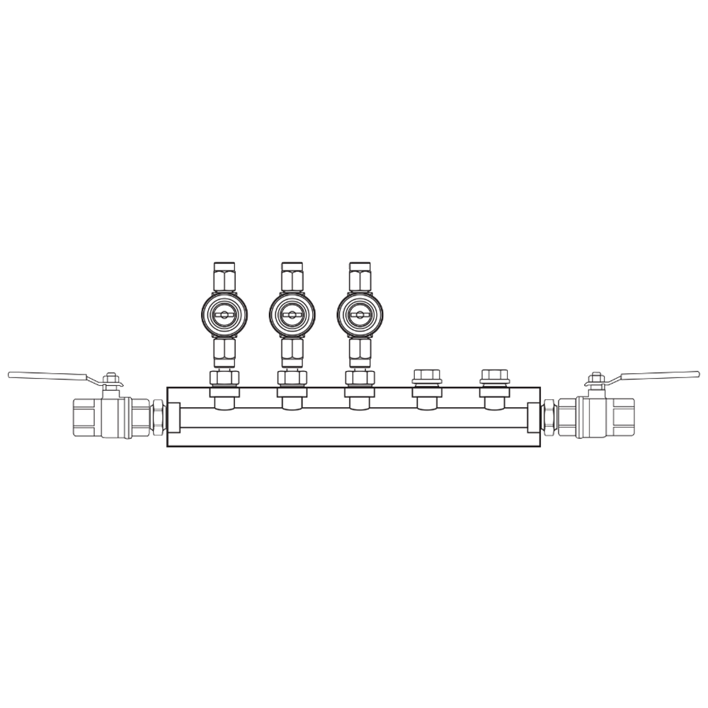 M1032012 Manifolds Brass