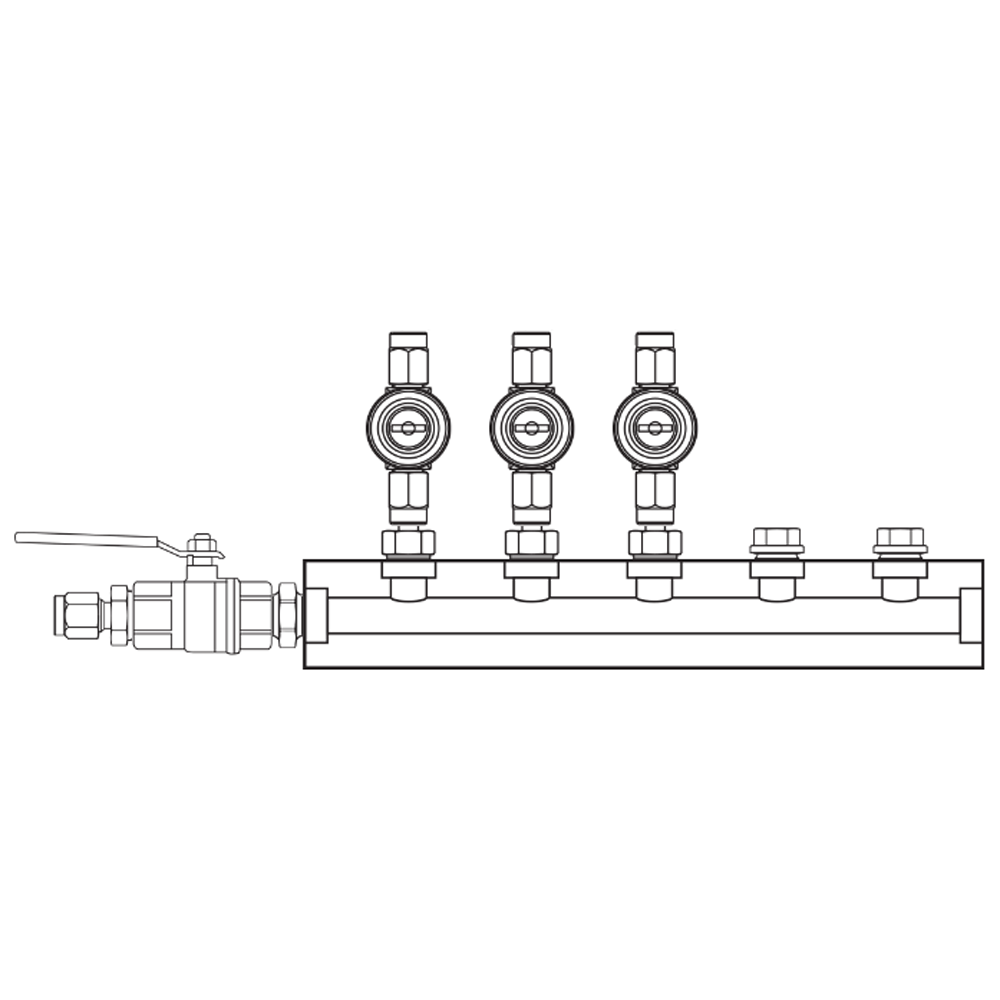 M1032030 Manifolds Brass