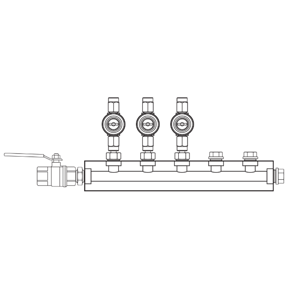 M1033011 Manifolds Brass