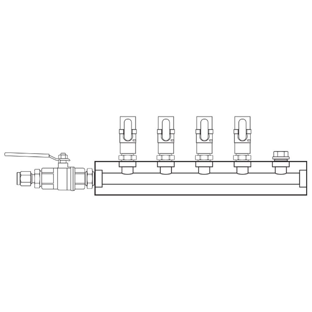 M1041020 Manifolds Brass