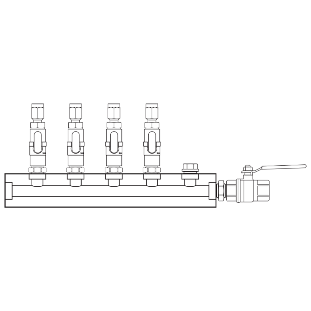 M1041102 Manifolds Brass