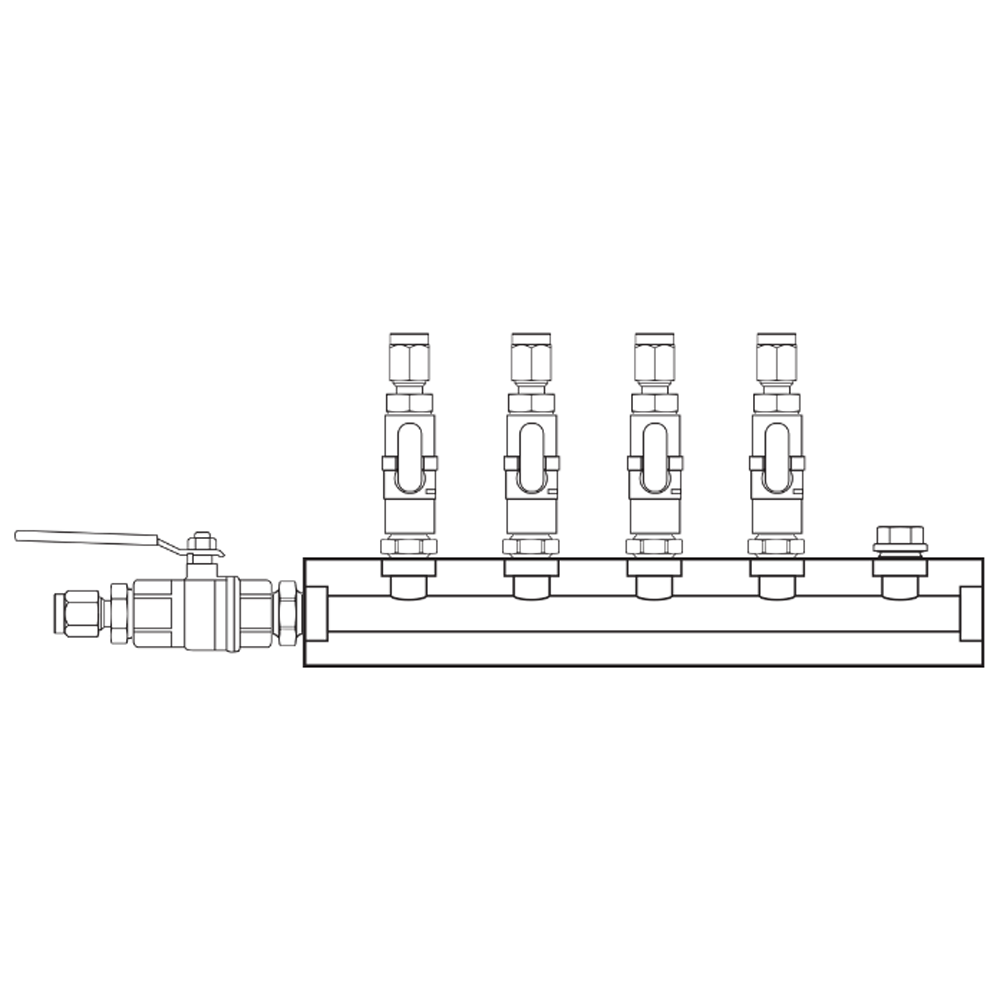 M1041120 Manifolds Brass