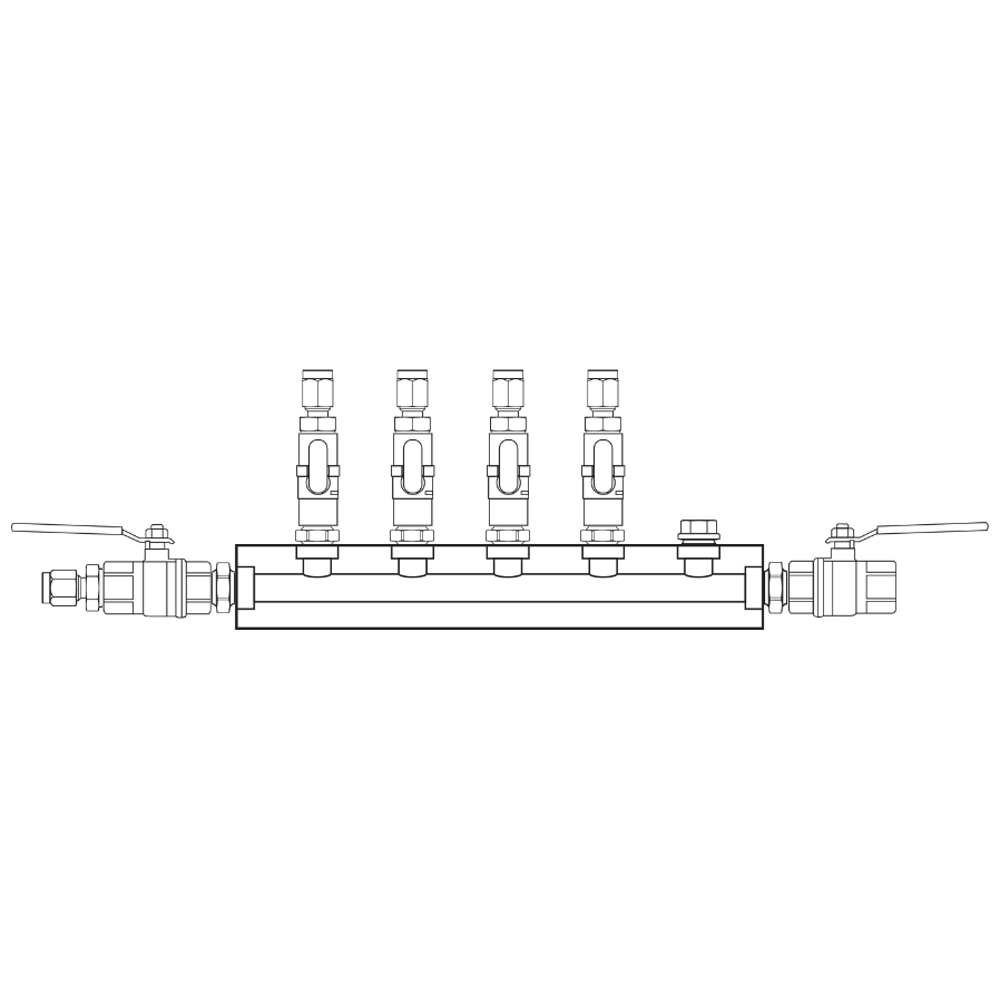 M1041132 Manifolds Brass