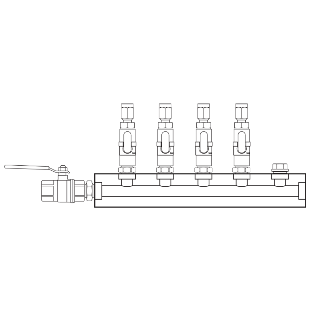 M1041210 Manifolds Brass