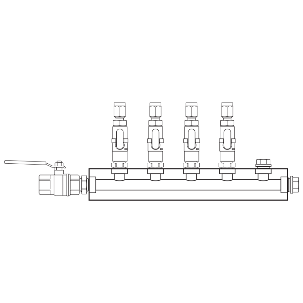 M1041211 Manifolds Brass