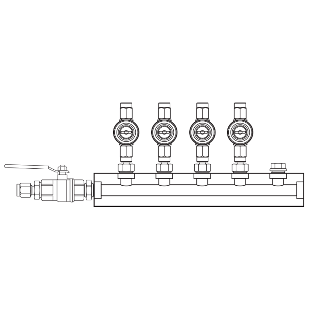 M1042020 Manifolds Brass