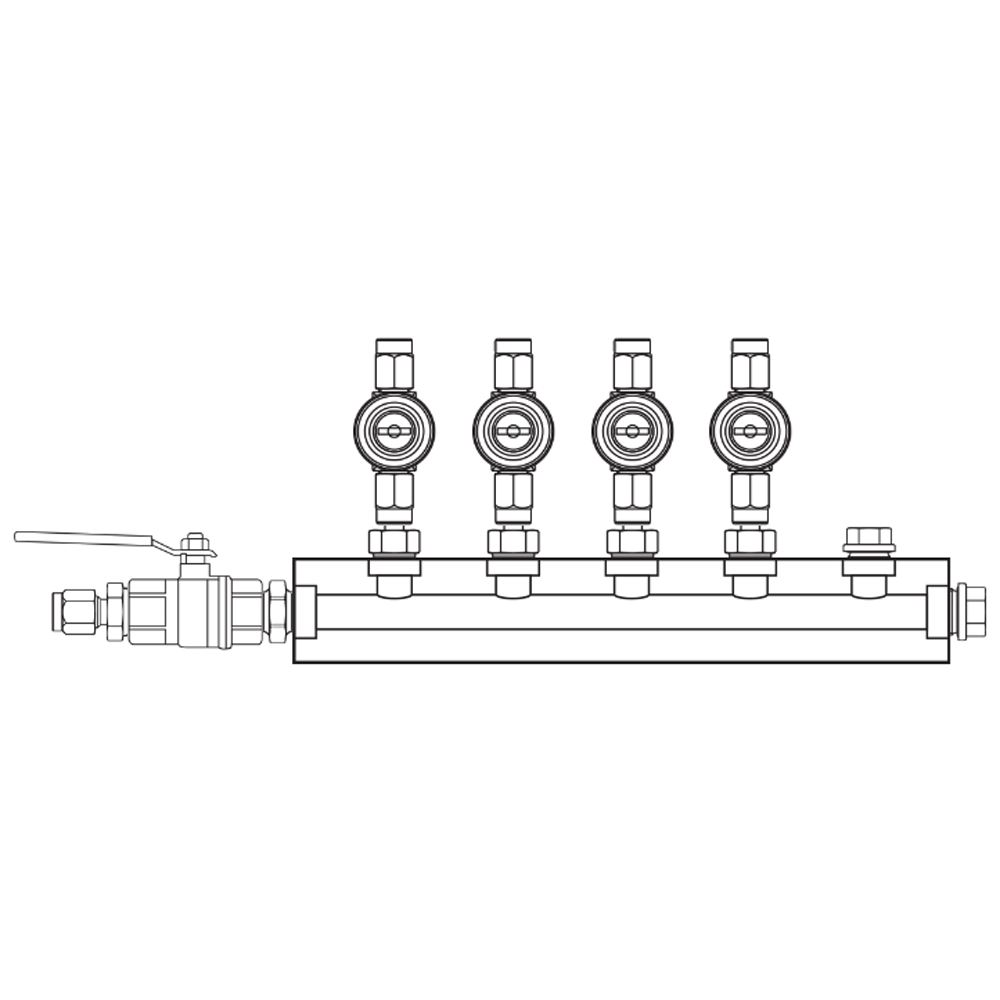 M1042021 Manifolds Brass