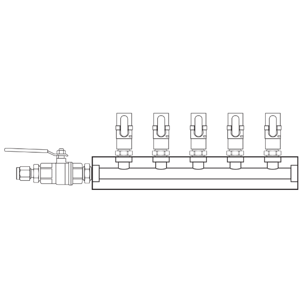 M1051020 Manifolds Brass