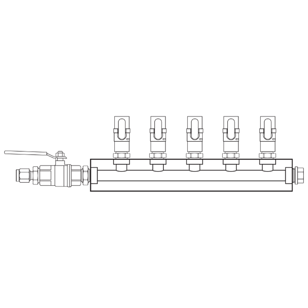 M1051021 Manifolds Brass