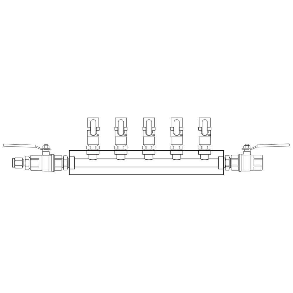 M1051022 Manifolds Brass