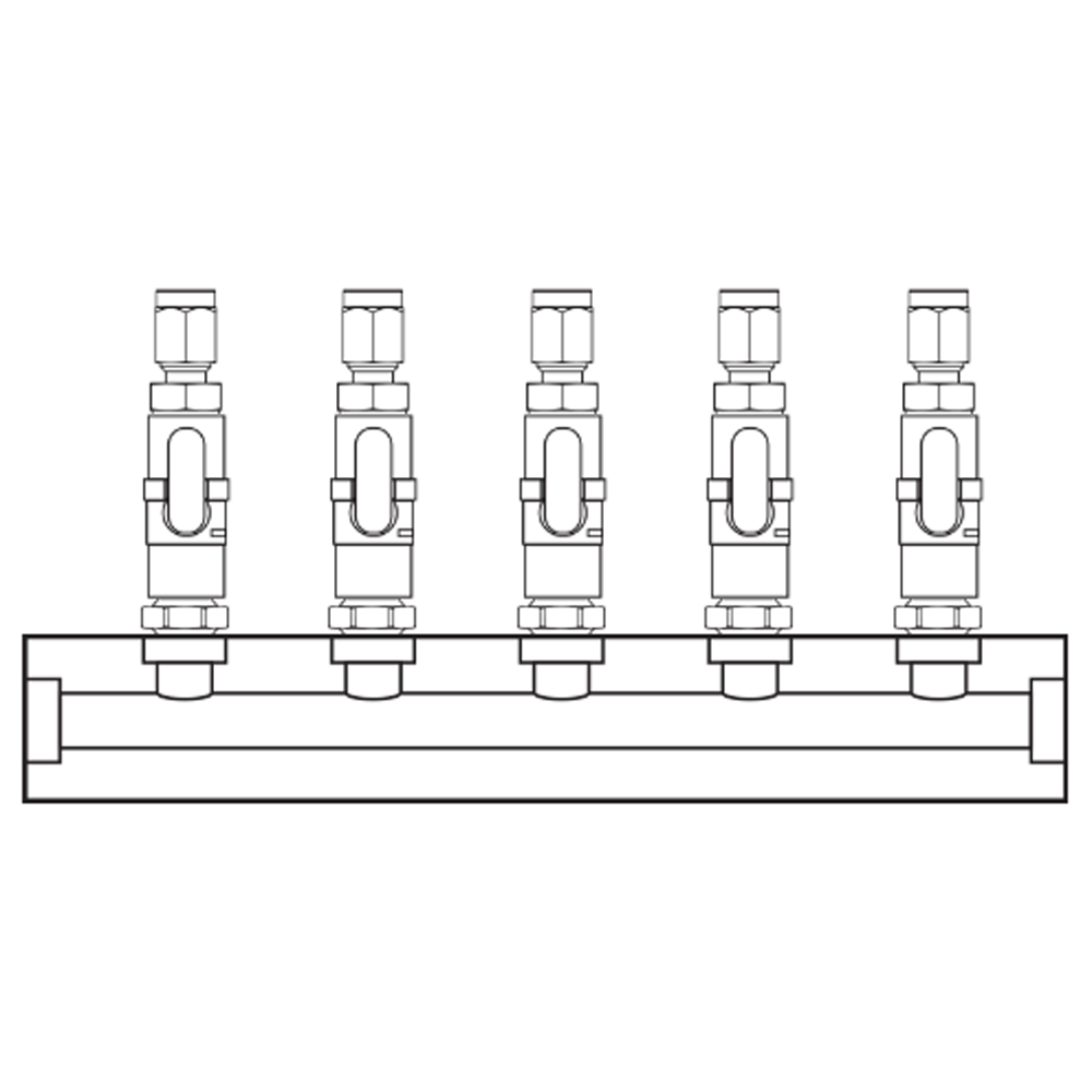 M1051100 Manifolds Brass