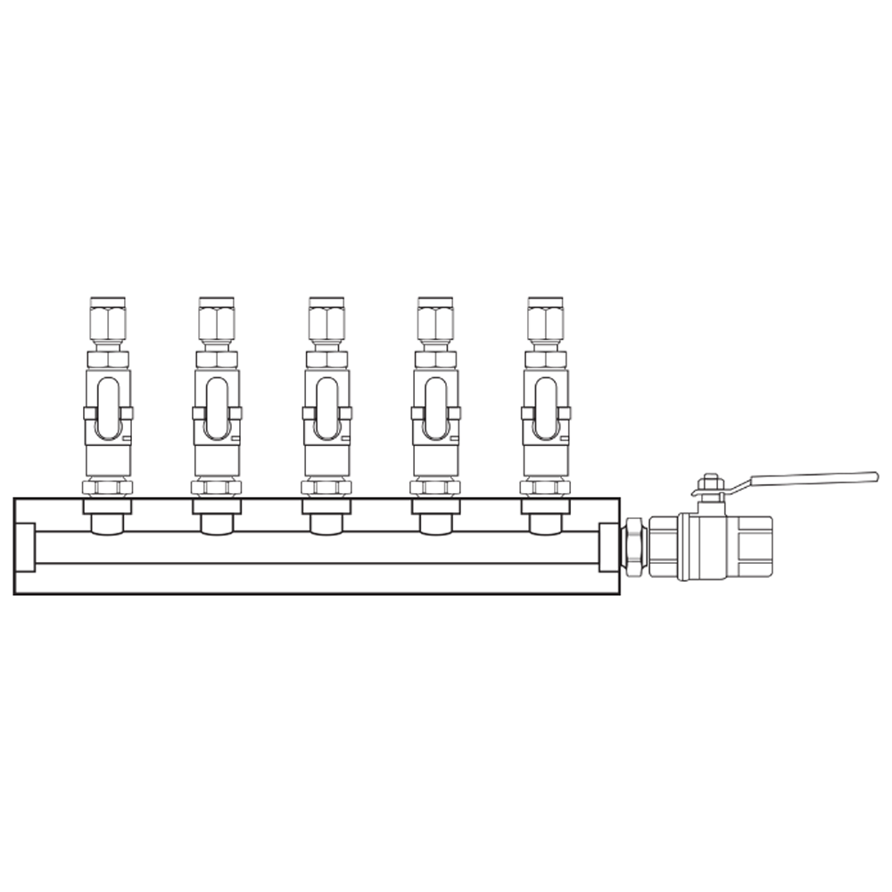 M1051102 Manifolds Brass