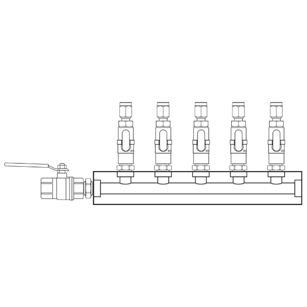 M1051110 Manifolds Brass