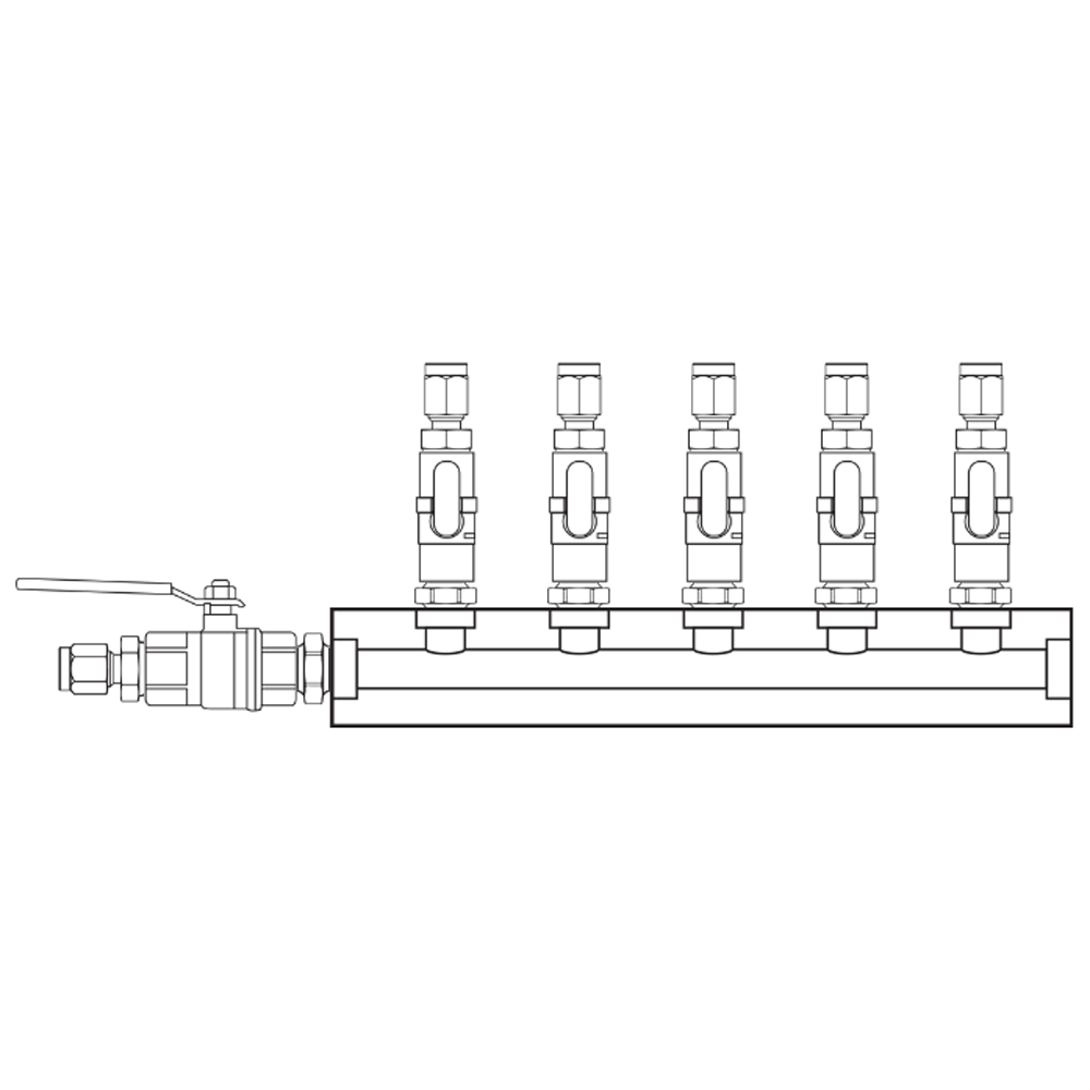 M1051120 Manifolds Brass