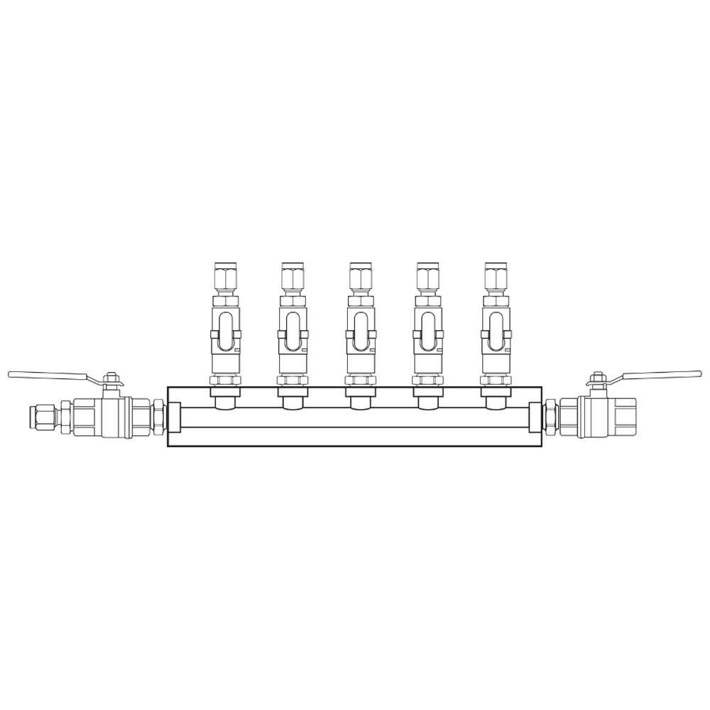 M1051122 Manifolds Brass