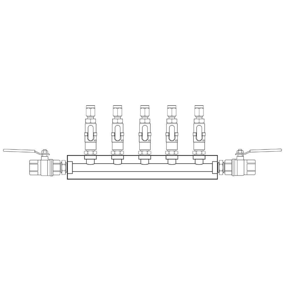 M1051212 Manifolds Brass