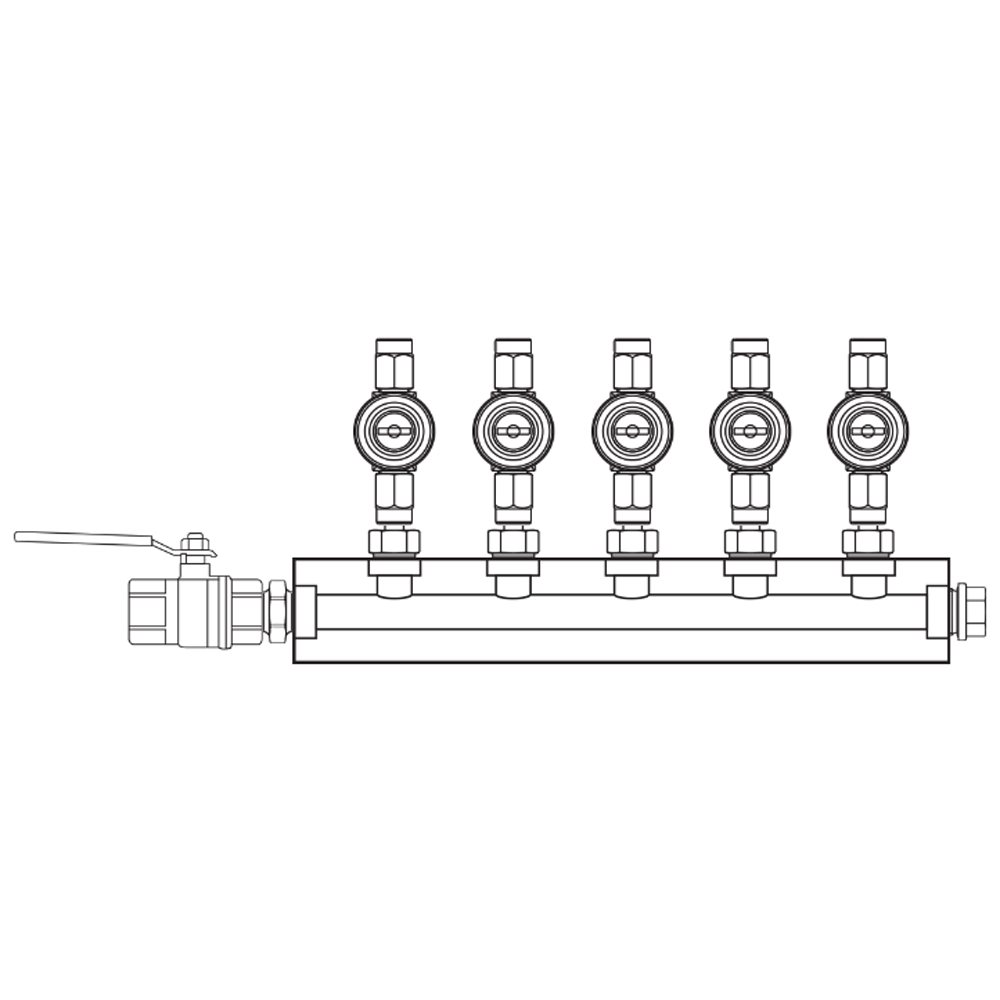 M1052011 Manifolds Brass