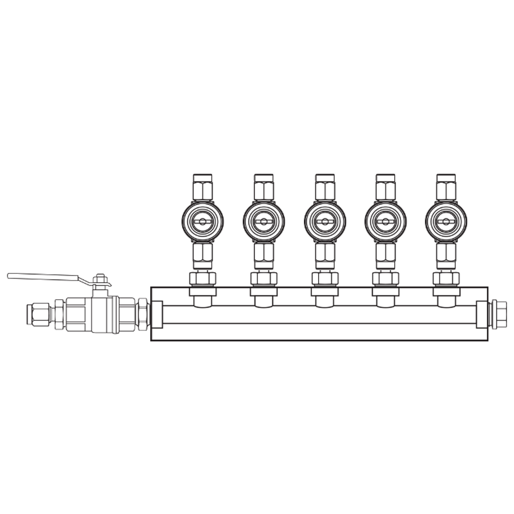 M1052021 Manifolds Brass