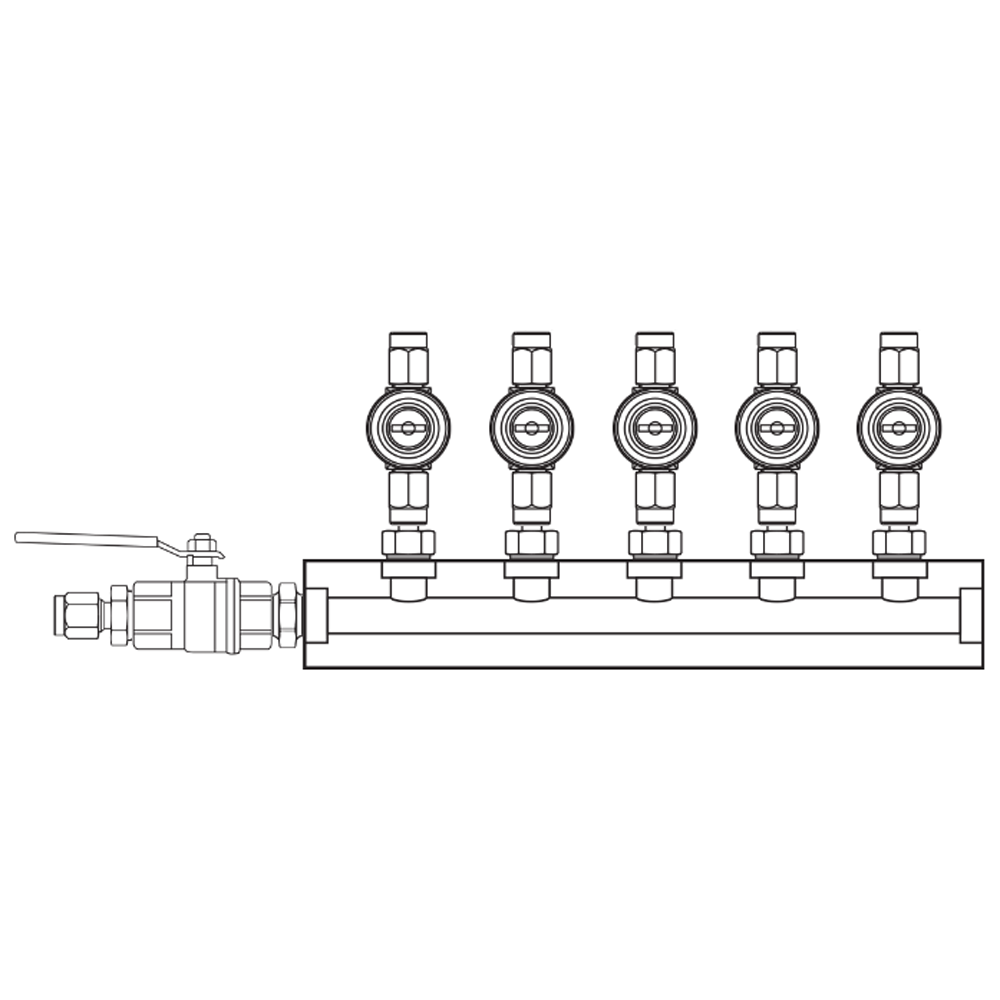 M1052030 Manifolds Brass