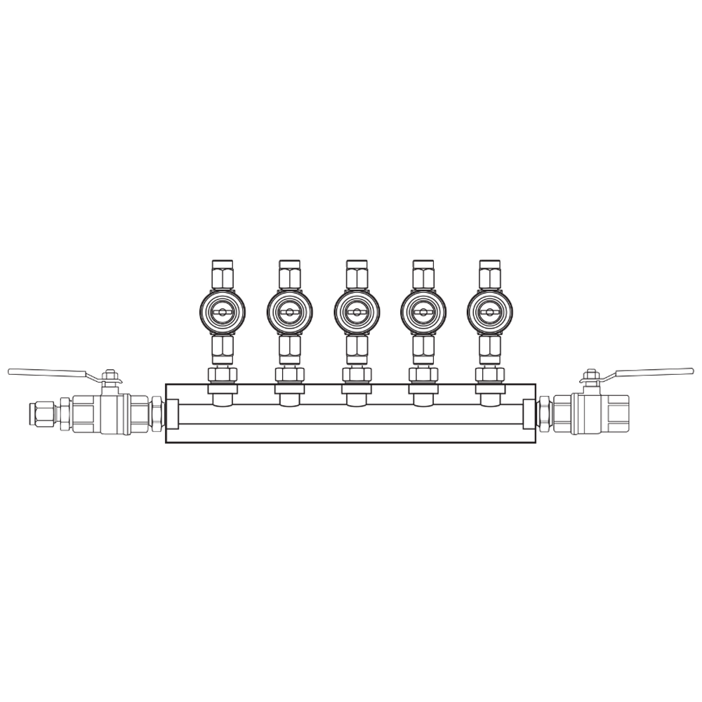 M1052032 Manifolds Brass