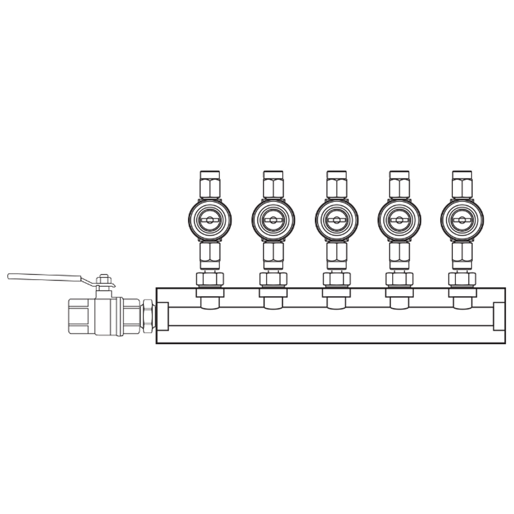 M1053010 Manifolds Brass