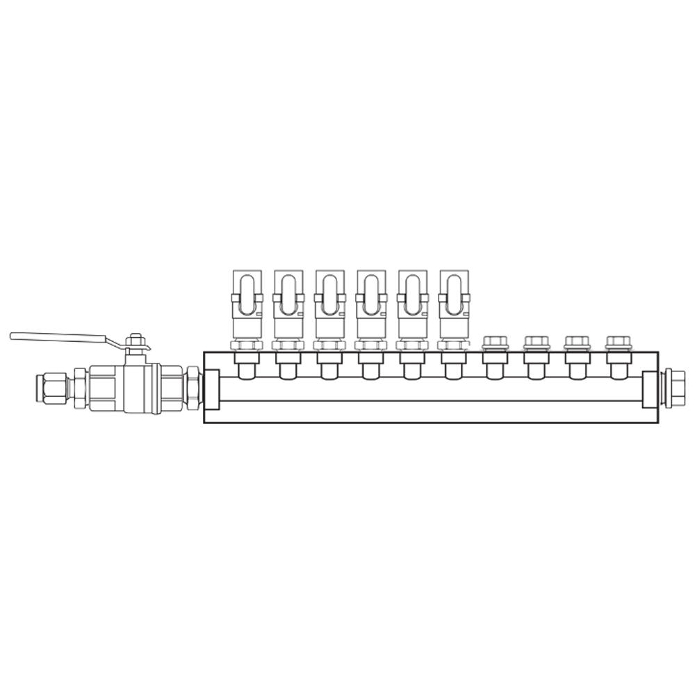 M1061021 Manifolds Brass