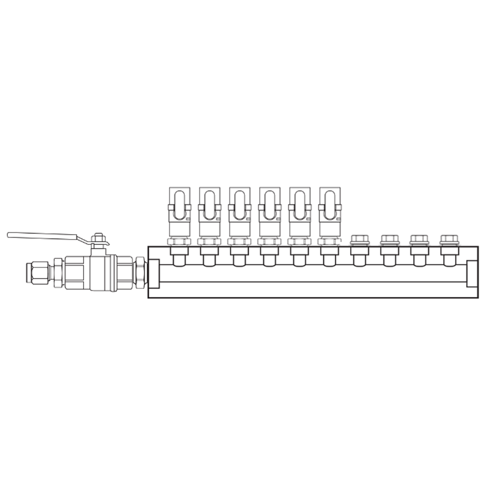 M1061040 Manifolds Brass