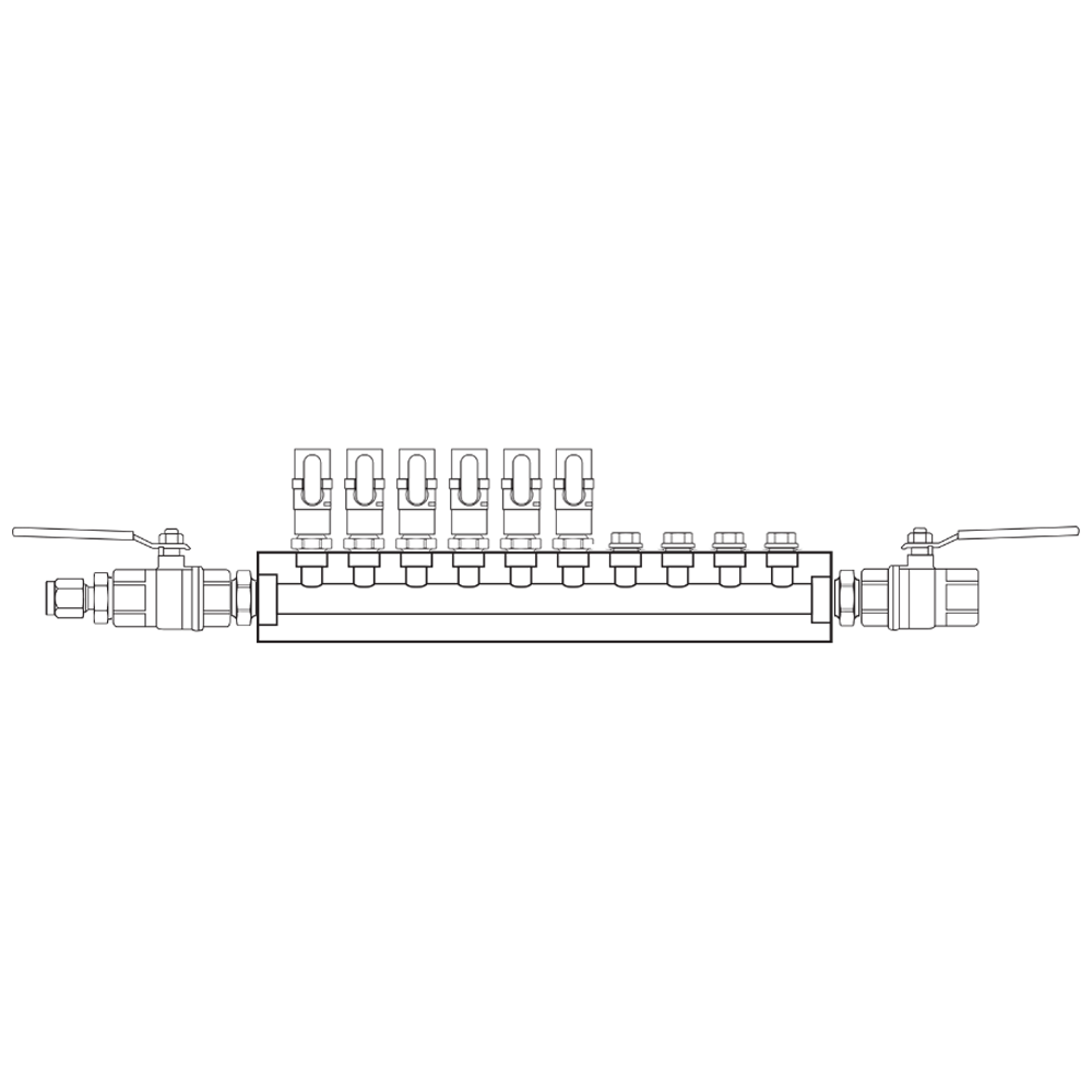 M1061042 Manifolds Brass