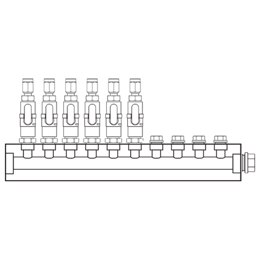 M1061101 Manifolds Brass