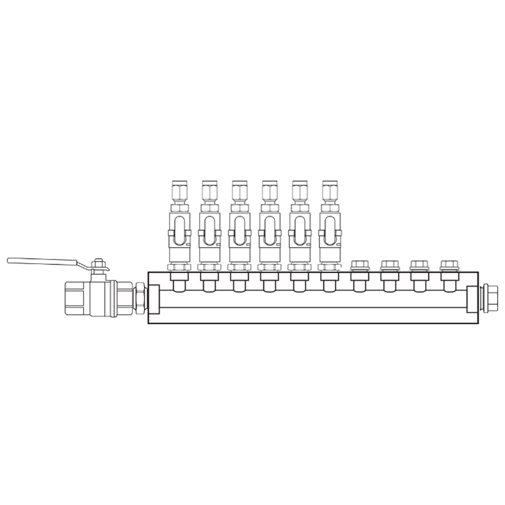 M1061111 Manifolds Brass