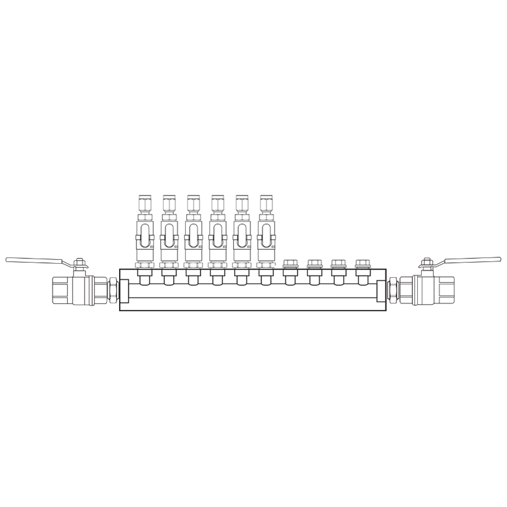 M1061112 Manifolds Brass