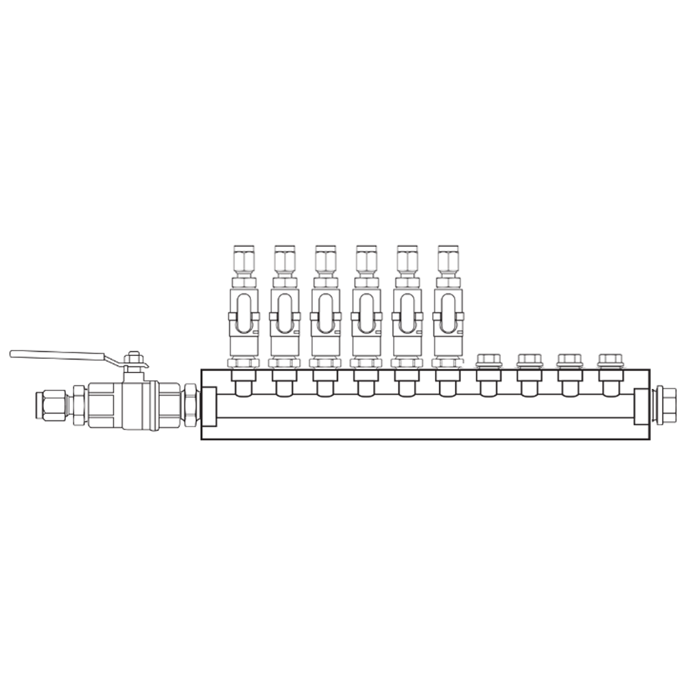 M1061131 Manifolds Brass