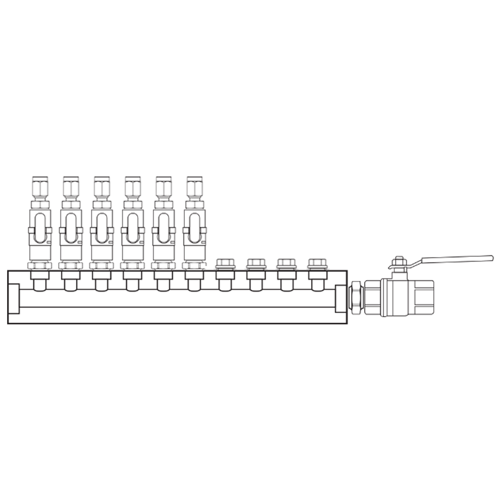 M1061202 Manifolds Brass