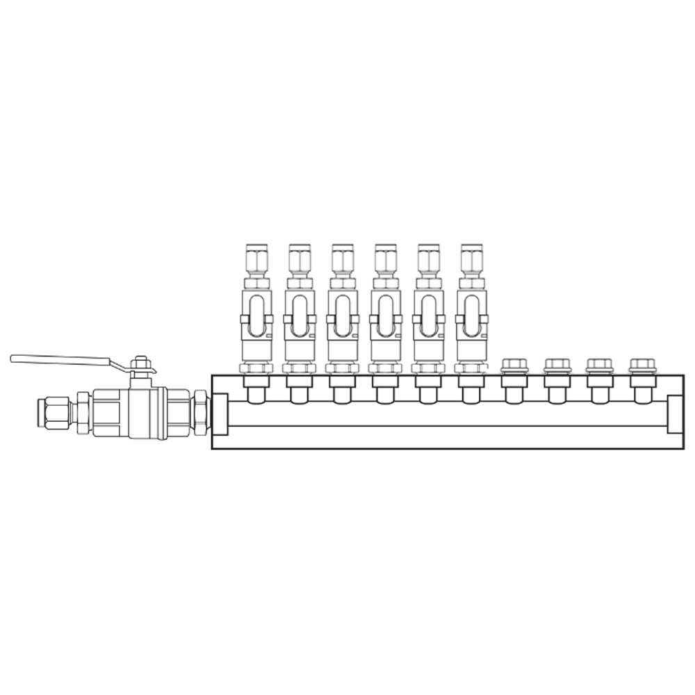 M1061320 Manifolds Brass