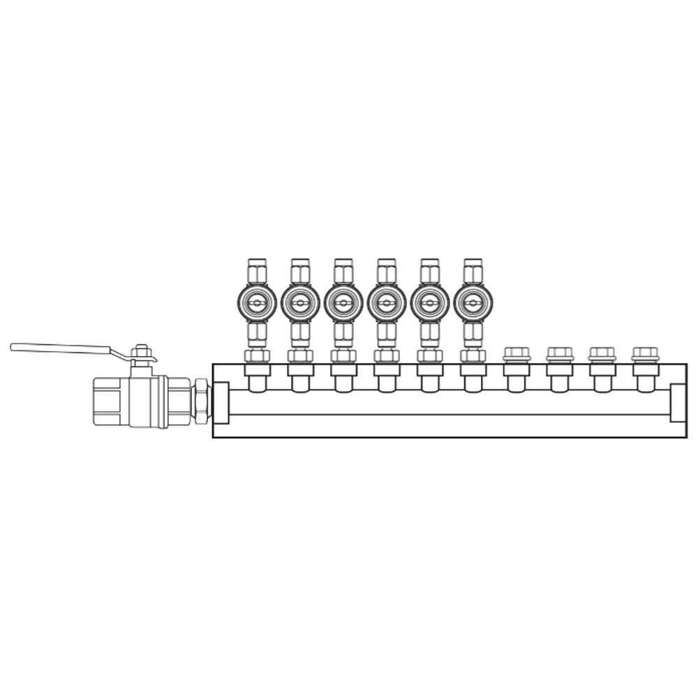 M1062010 Manifolds Brass