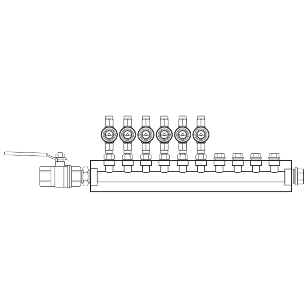 M1062011 Manifolds Brass