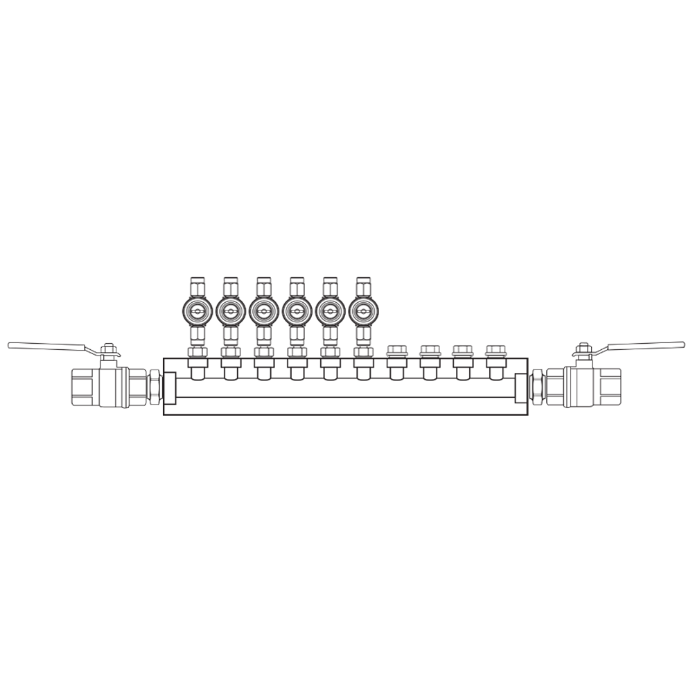 M1062012 Manifolds Brass