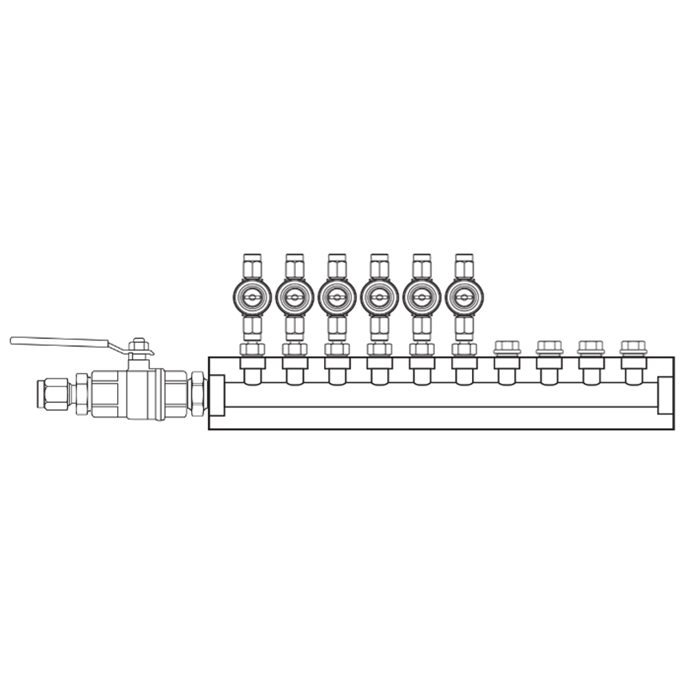 M1062020 Manifolds Brass