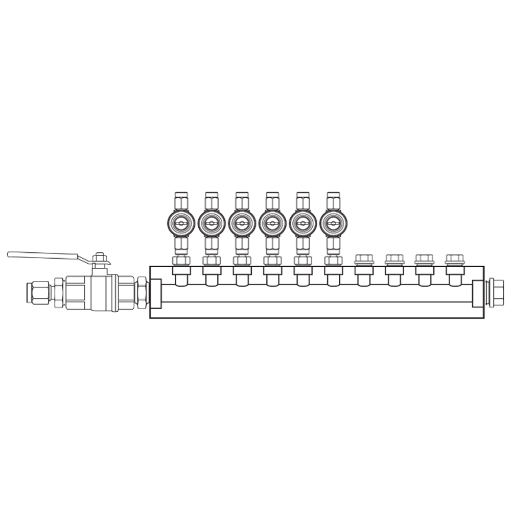 M1062031 Manifolds Brass