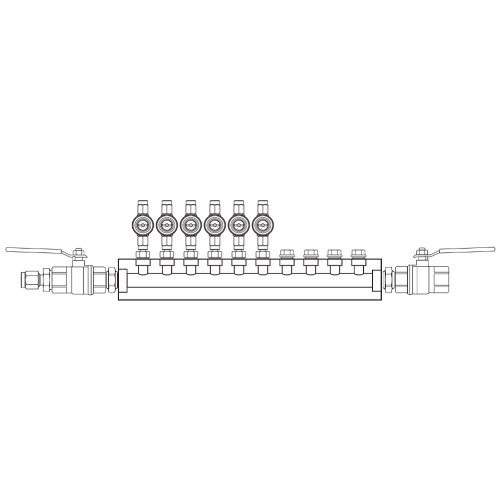 M1062042 Manifolds Brass