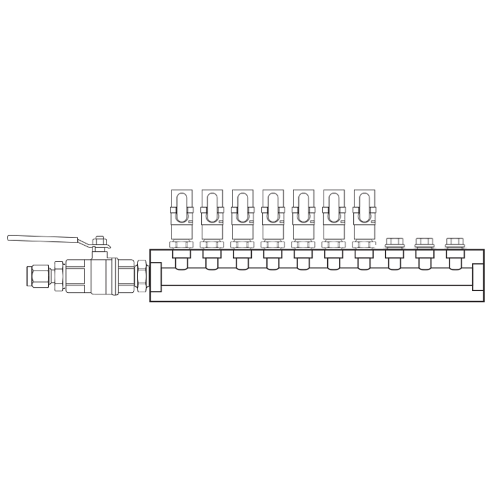 M1071020 Manifolds Brass